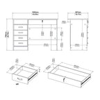 Porch & Den Skylar 5-drawer Desk