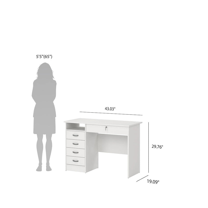 Porch & Den Skylar 5-drawer Desk