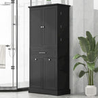 Versatile Freestanding Bathroom Cabinet with Multiple Compartments and Stylish Design