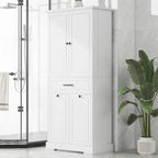 Versatile Freestanding Bathroom Cabinet with Multiple Compartments and Stylish Design