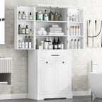 Versatile Freestanding Bathroom Cabinet with Multiple Compartments and Stylish Design