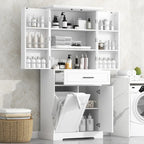 Versatile Freestanding Bathroom Cabinet with Multiple Compartments and Stylish Design