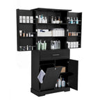Versatile Freestanding Bathroom Cabinet with Multiple Compartments and Stylish Design