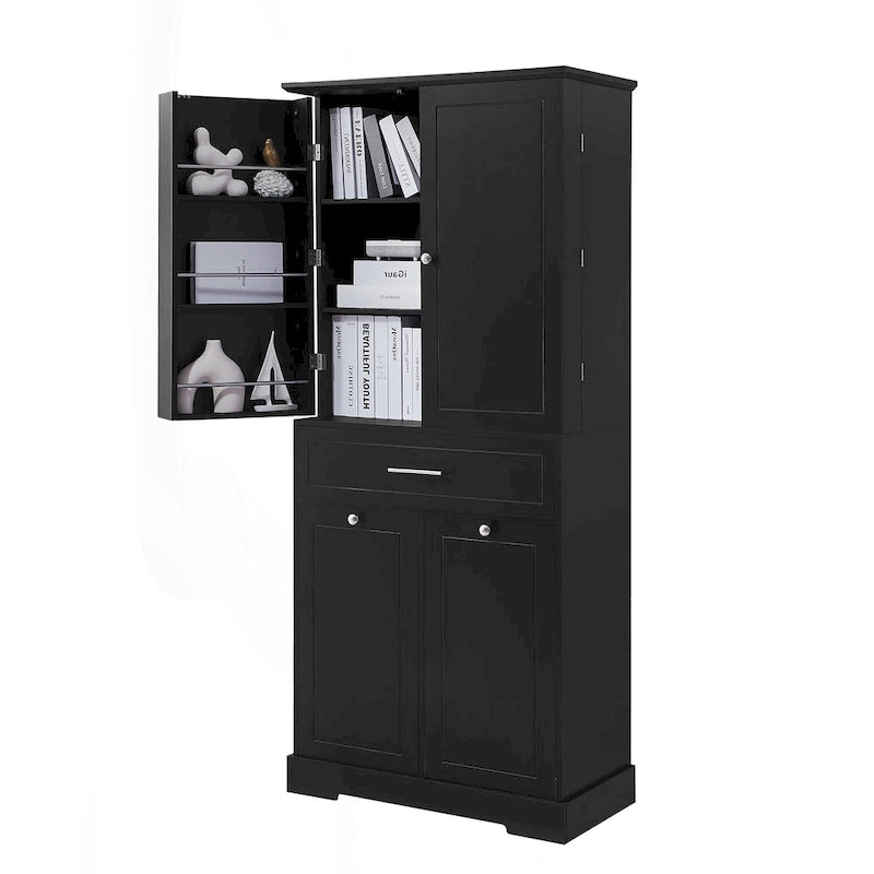 Versatile Freestanding Bathroom Cabinet with Multiple Compartments and Stylish Design