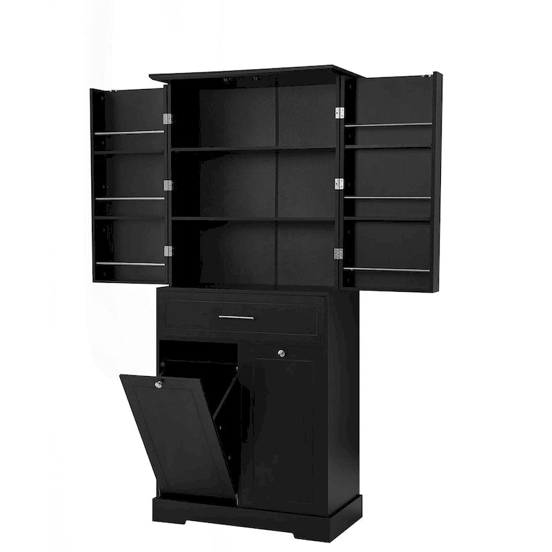 Versatile Freestanding Bathroom Cabinet with Multiple Compartments and Stylish Design