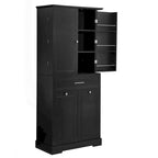 Versatile Freestanding Bathroom Cabinet with Multiple Compartments and Stylish Design