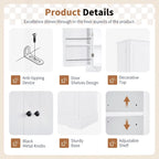 Versatile Freestanding Bathroom Cabinet with Multiple Compartments and Stylish Design