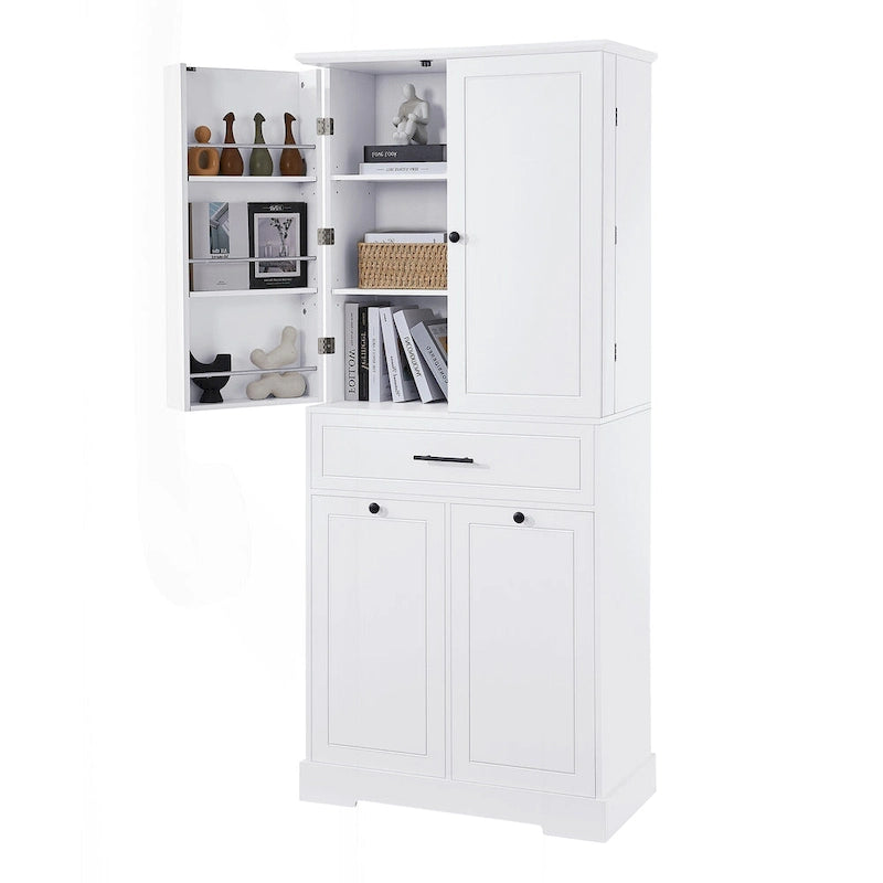 Versatile Freestanding Bathroom Cabinet with Multiple Compartments and Stylish Design