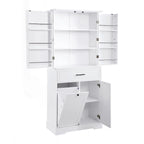Versatile Freestanding Bathroom Cabinet with Multiple Compartments and Stylish Design