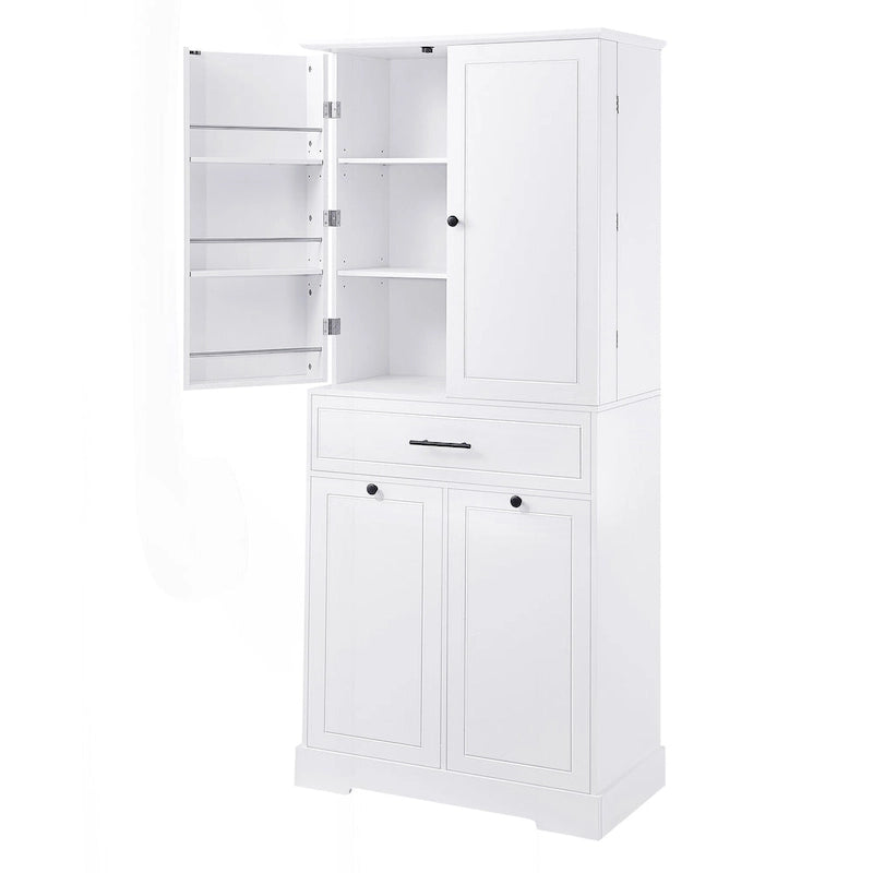 Versatile Freestanding Bathroom Cabinet with Multiple Compartments and Stylish Design