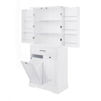 Versatile Freestanding Bathroom Cabinet with Multiple Compartments and Stylish Design