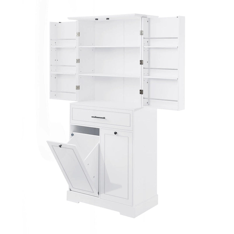 Versatile Freestanding Bathroom Cabinet with Multiple Compartments and Stylish Design