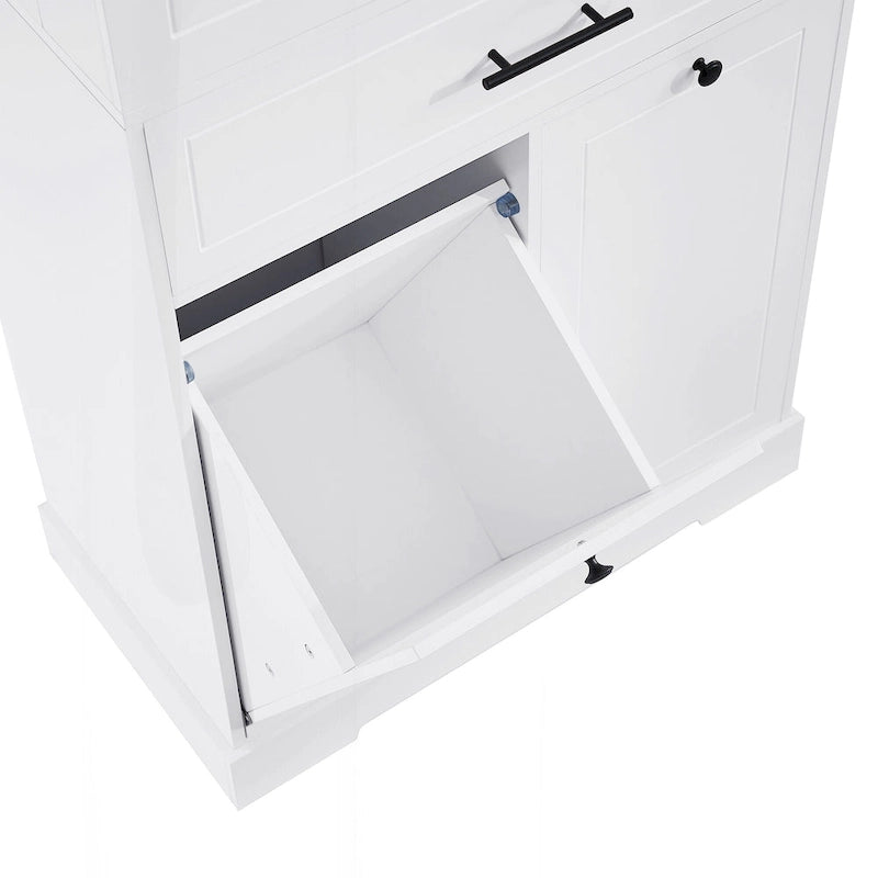 Versatile Freestanding Bathroom Cabinet with Multiple Compartments and Stylish Design