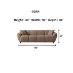 Relaxio 4 Pieces Living Room Sets 2 Sofa 2 Chair