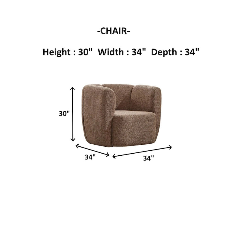 Relaxio 4 Pieces Living Room Sets 2 Sofa 2 Chair