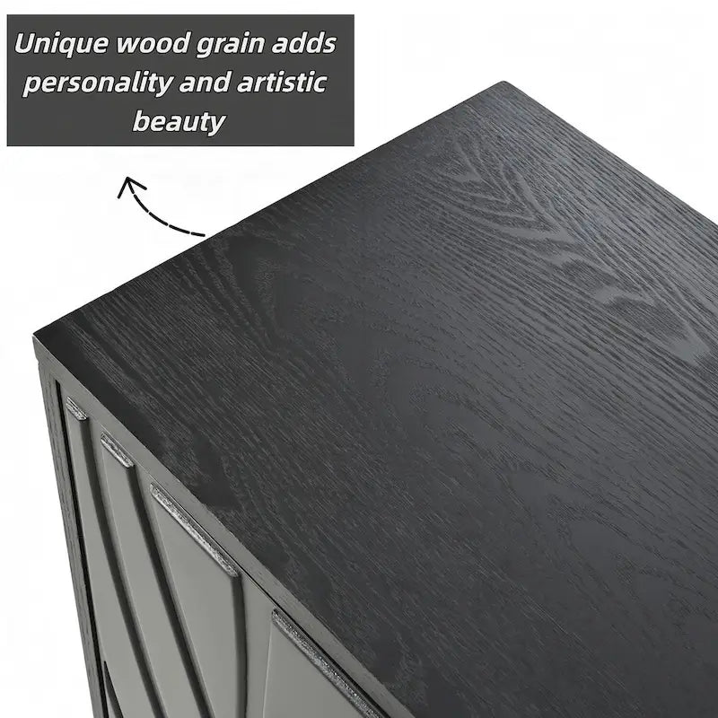 Versatile Sideboard Buffet Cabinet with Press-to-Open Doors