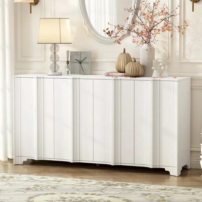 Sophisticated 4-Door Sideboard with Intricate Design