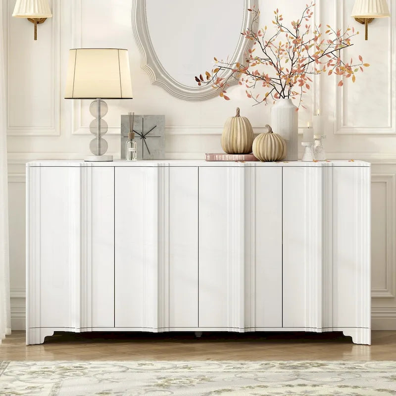 Sophisticated 4-Door Sideboard with Intricate Design