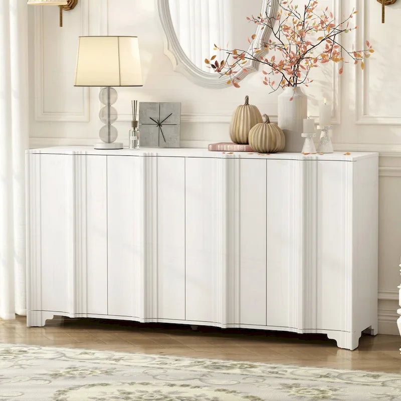 Sophisticated 4-Door Sideboard with Intricate Design