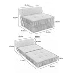 Convertible Sofa Bed,Modern Chenille Upholstered Sleeper Chair