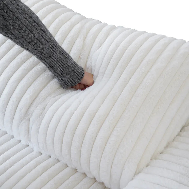 Soft Plush Modular Sectional Sofa Modern Upholstered Living Room Couch