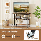 Gymax 360 Free Rotating Sofa Side Table Mobile L-shaped Laptop Table - See Details