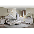 Furniture of America Eugene Traditional 6-Piece Solid Wood Panel Bedroom Set