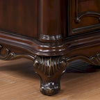 Furniture of America Eugene Traditional 6-Piece Solid Wood Panel Bedroom Set