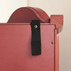 Lighted Corner Curio Cabinet with Tempered Glass Doors & Shelves - Elegant Cherry Display Case with Bulb