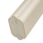 60 Acacia Wood Curved Veneer Console Table - Minimalist Design with Solid Wood Legs