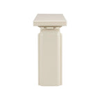 60 Acacia Wood Curved Veneer Console Table - Minimalist Design with Solid Wood Legs