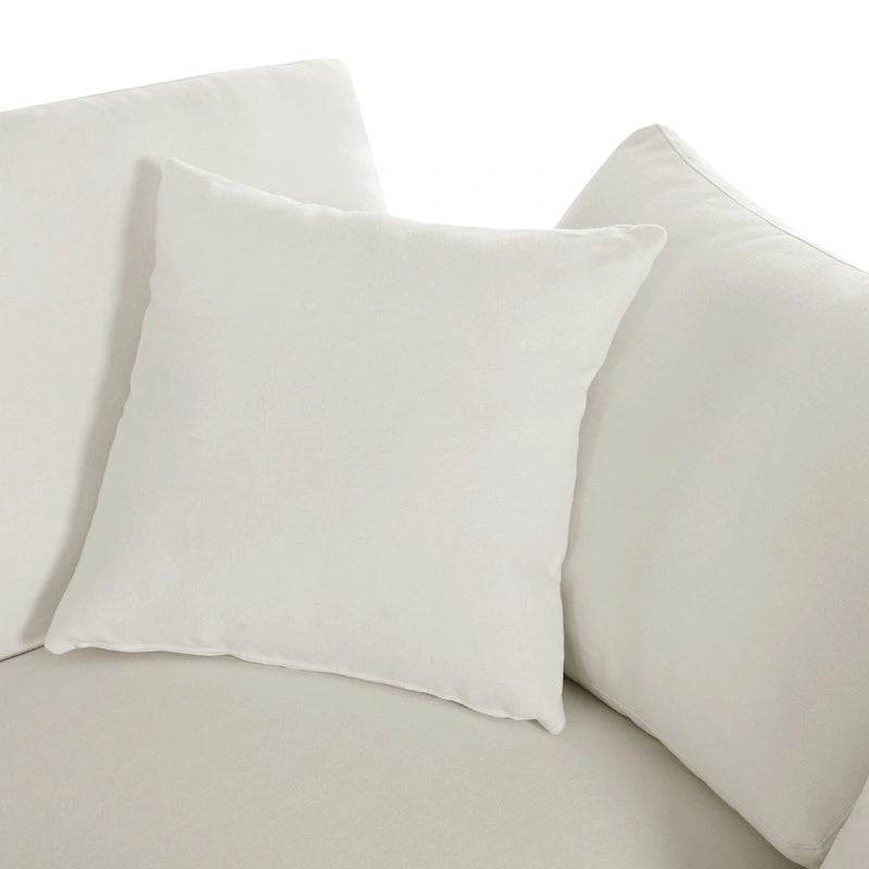 134.40 Modern U-Shaped 6 Seater Sectional Sofa with 2 Large Chaises, Removable Ottomans and Soft Cushions