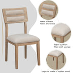 6-Piece Wooden Dining Table Set with 4 Chairs & Bench