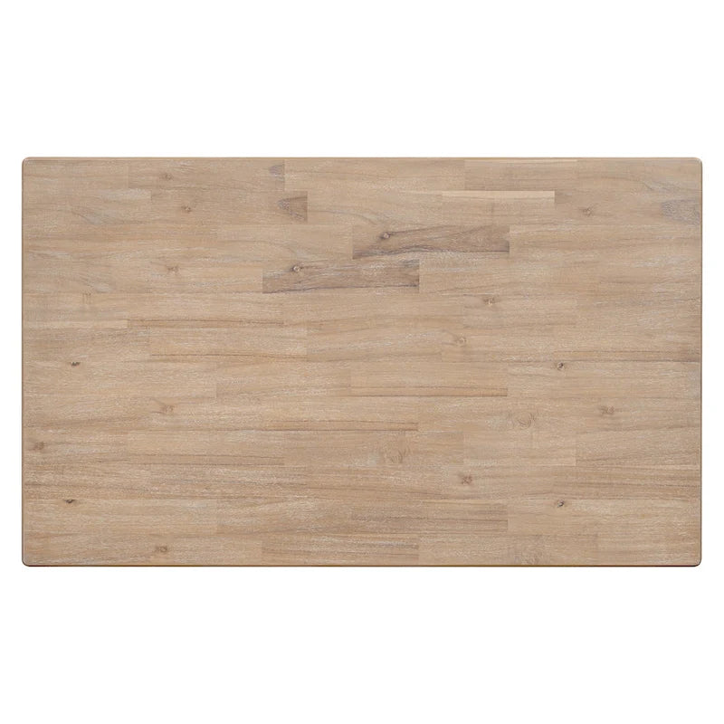 6-Piece Wooden Dining Table Set with 4 Chairs & Bench