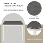 6-Piece Wooden Dining Table Set with 4 Chairs & Bench