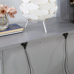 Saer Transitional Grey Wood 3-Drawer Nightstand by Furniture of America