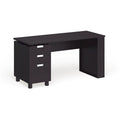 Morr Modern Espresso 59-inch Wood 2-Drawer Computer Desk by Furniture of America