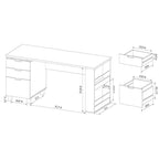 Morr Modern Espresso 59-inch Wood 2-Drawer Computer Desk by Furniture of America