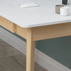 Kerrogee 47.2 Wood Computer Desk with 2 Drawers - 4 Colors