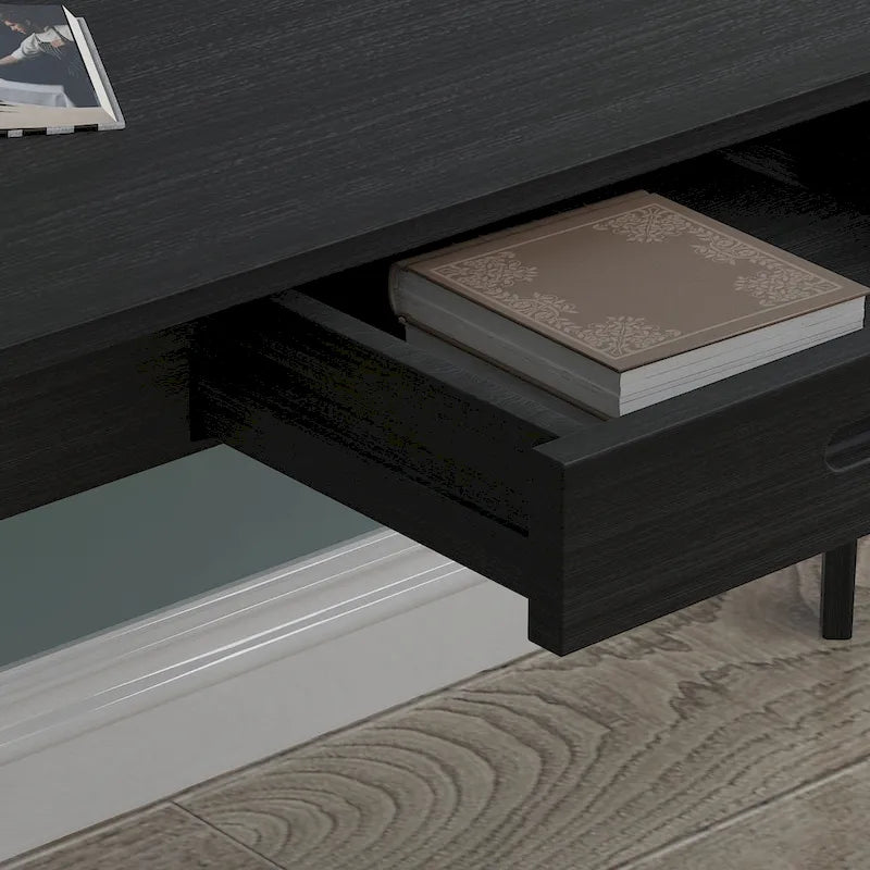 Kerrogee 47.2 Wood Computer Desk with 2 Drawers - 4 Colors