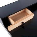 Carson Carrington Creggan Mid-Century Modern Black Metal & Wood Office Desk