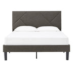 Allenspark Upholstered Platform Bed with Geometric Headboard by iNSPIRE Q Classic