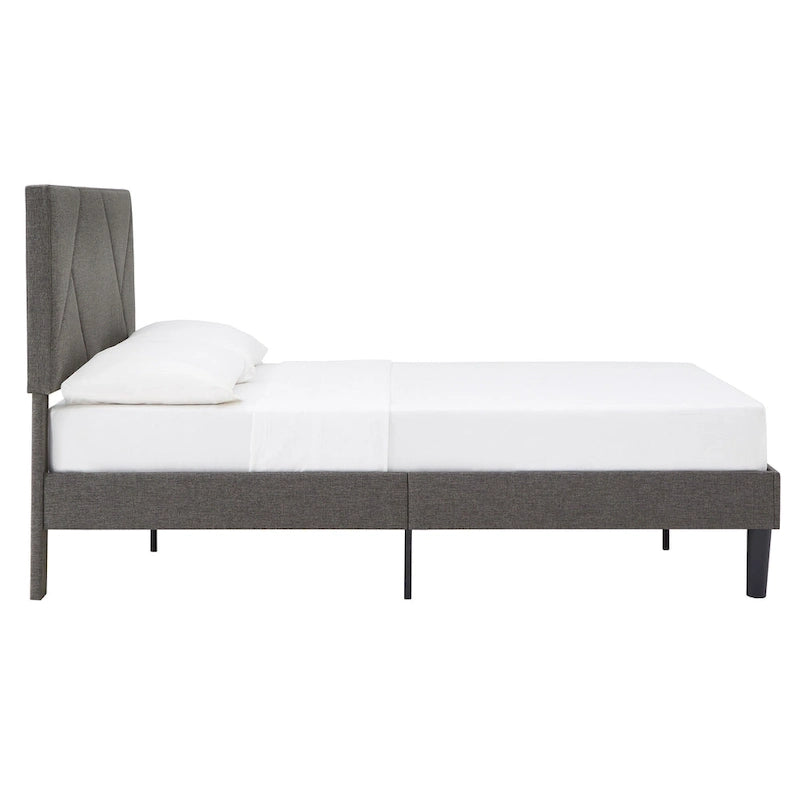 Allenspark Upholstered Platform Bed with Geometric Headboard by iNSPIRE Q Classic