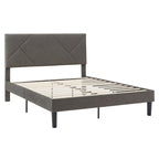 Allenspark Upholstered Platform Bed with Geometric Headboard by iNSPIRE Q Classic