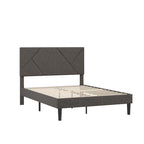 Allenspark Upholstered Platform Bed with Geometric Headboard by iNSPIRE Q Classic