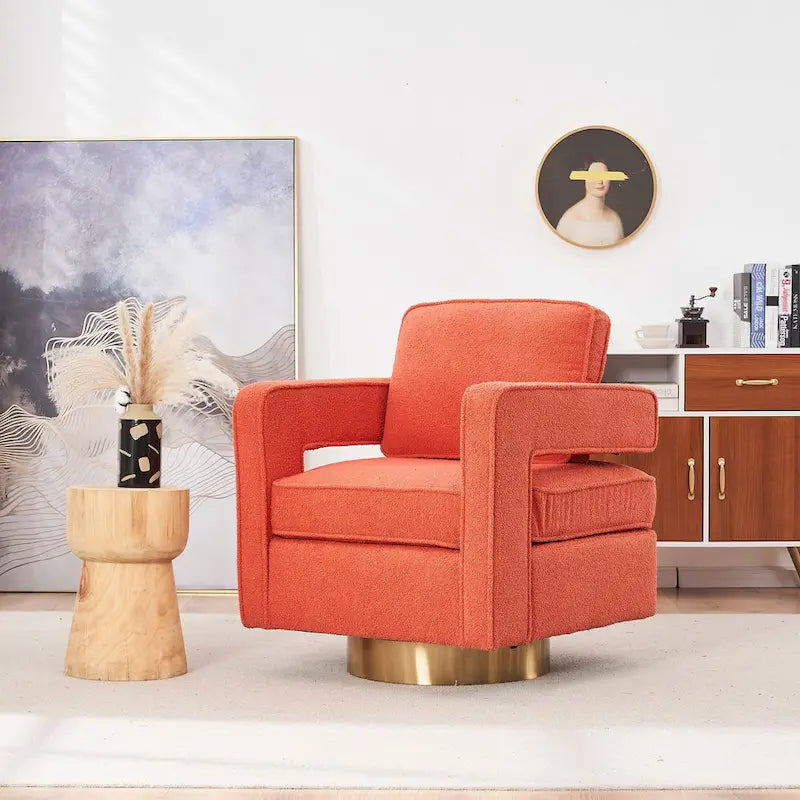 Swivel Barrel Chair for Living Room