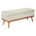 OS Home and Office Furniture Model Katheryn Storage Bench - Linen
