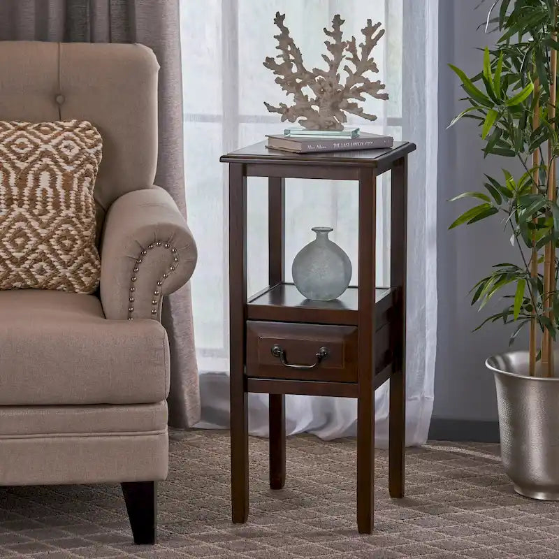 Rivera Acacia Wood Accent Table by Christopher Knight Home