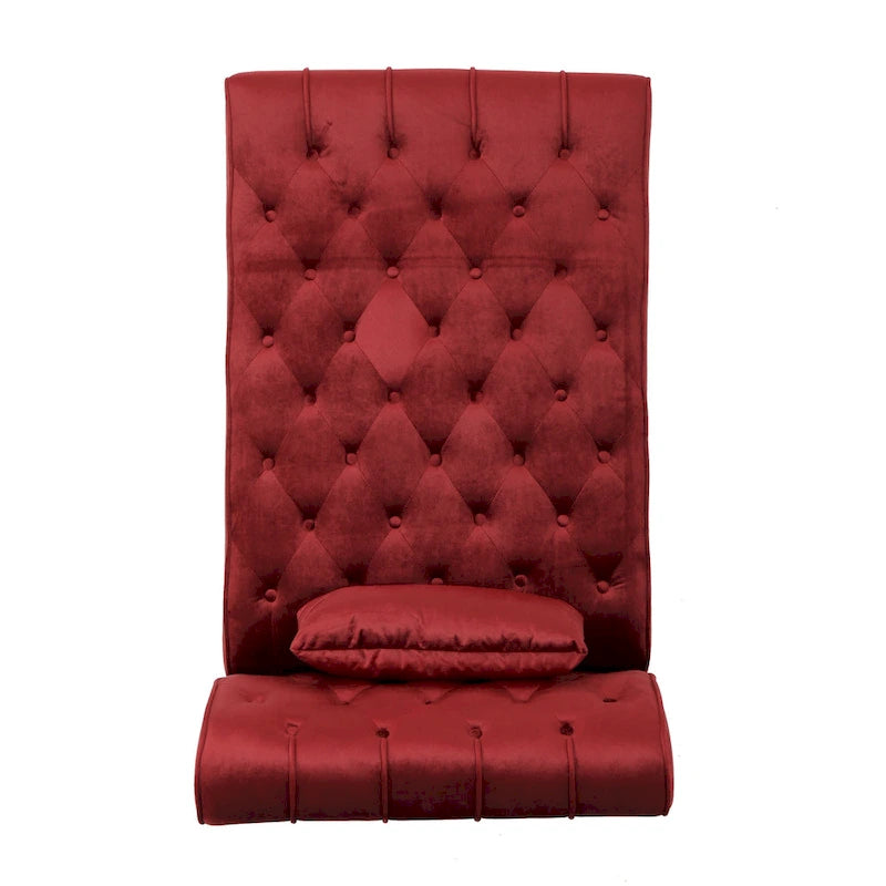 Rubie Modern Glam Tufted Velvet Chaise Lounge by Christopher Knight Home