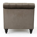 Rubie Modern Glam Tufted Velvet Chaise Lounge by Christopher Knight Home